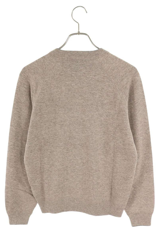 BRUNELLO CUCINELLI Beige Wool Cashmere Crew Neck Knit Size S