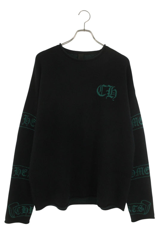 Chrome Hearts Scroll Label Logo Cashmere Knit Size OS