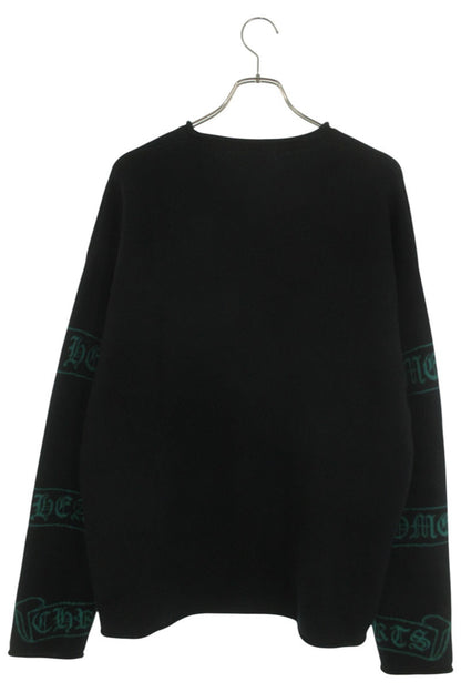 Chrome Hearts Scroll Label Logo Cashmere Knit Size OS