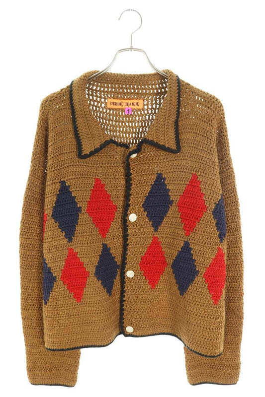 CPFM RODEO CROCHET KNIT CARDIGAN Brown Size S