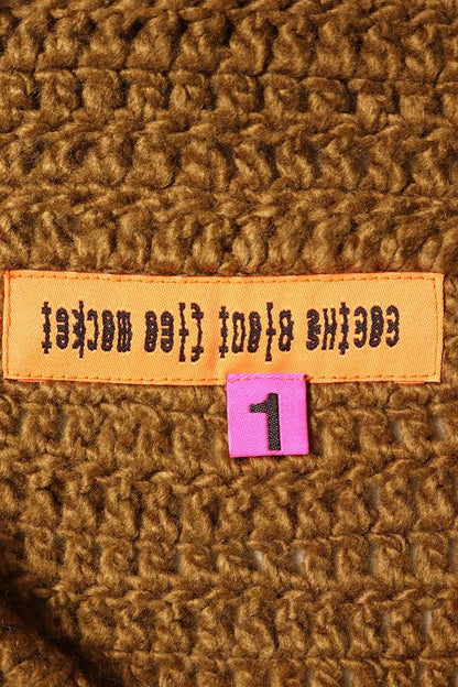 CPFM RODEO CROCHET KNIT CARDIGAN Brown Size S