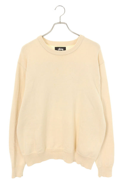 STUSSY Multi Cotton Back Logo Embroidered Knit Size L