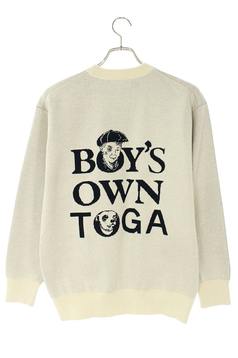 TOGA White Cotton Crew Neck Knit Size S
