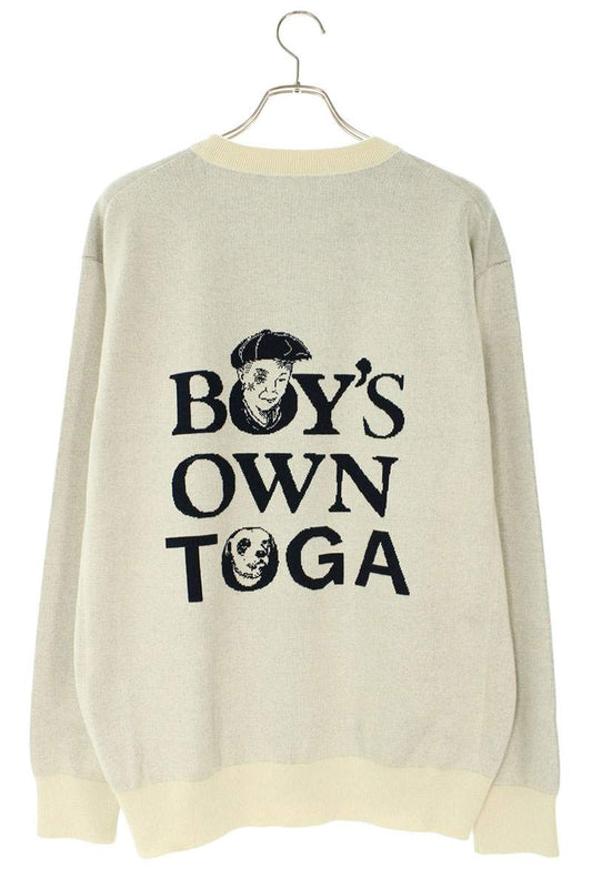 TOGA White Cotton Crew Neck Knit Size XL