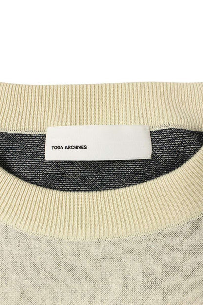 TOGA White Cotton Crew Neck Knit Size XL