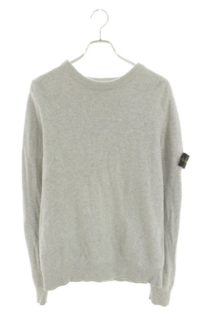 STONEISLAND Gray Wool Nylon Sleeve Patch Knit Size M