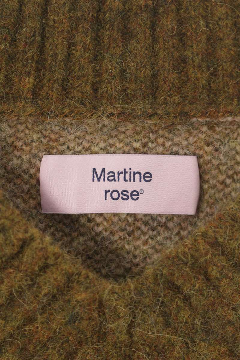 Martine Rose Brushed Graphic V-neck Sweater Size L