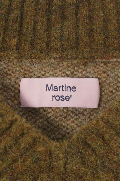 Martine Rose Brushed Graphic V-neck Sweater Size L