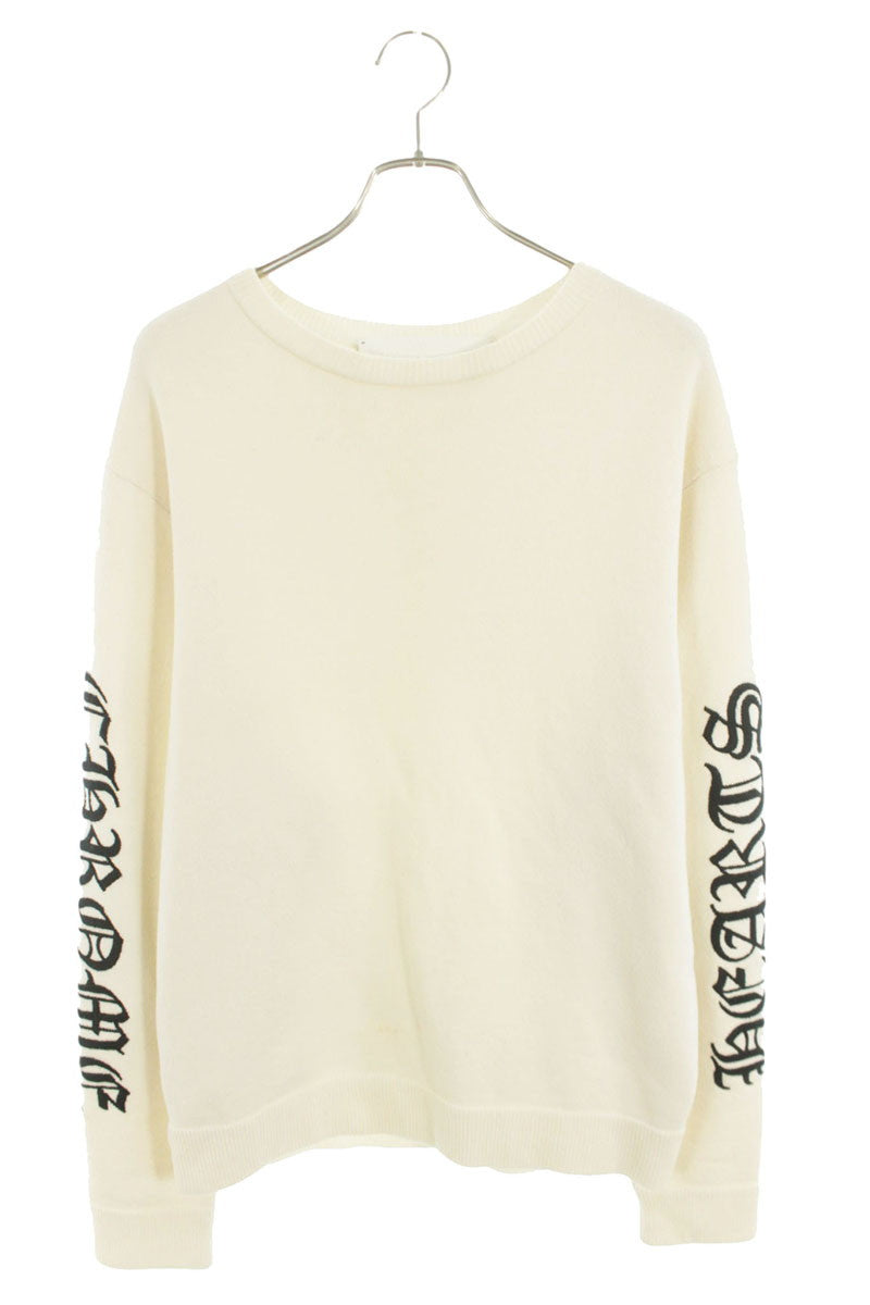 Chrome Hearts Sleeve Logo Embroidered Cashmere Knit Size XL