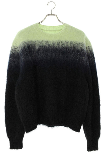 JILSANDER 25AW Mohair Crewneck Knit Black/Green Size M