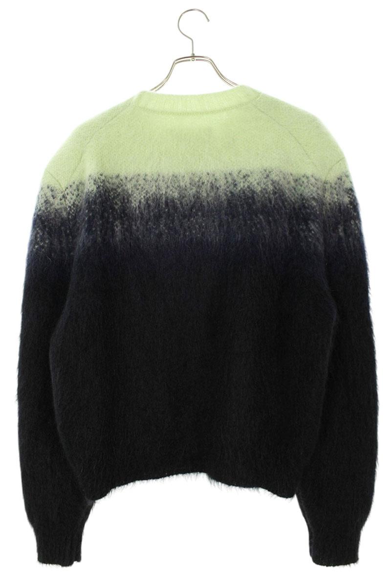JILSANDER 25AW Mohair Crewneck Knit Black/Green Size M