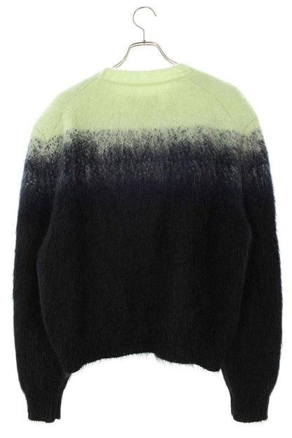 JILSANDER 25AW Mohair Crewneck Knit Black/Green Size M