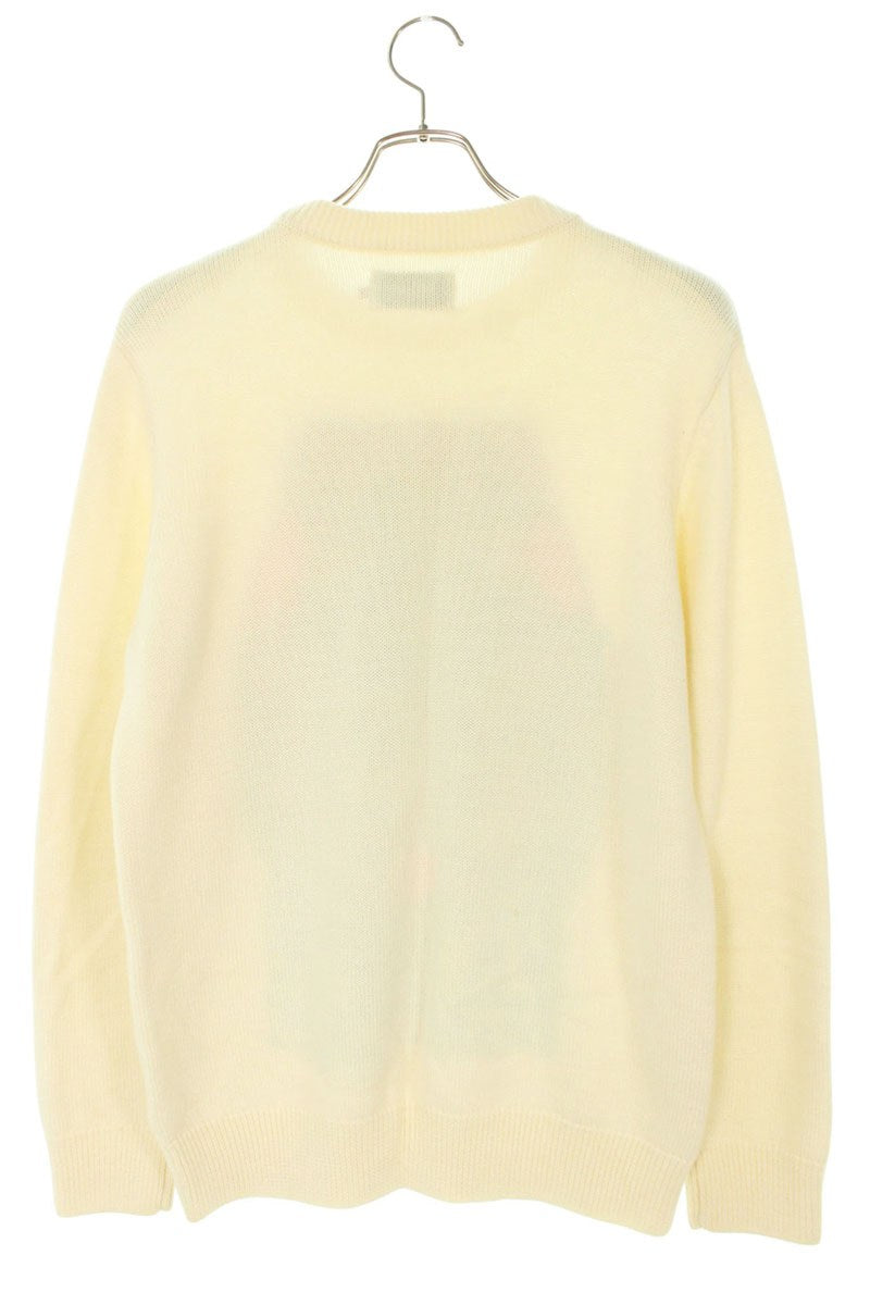 Palace 20AW Bulldog Knit Wool Blend White Size M