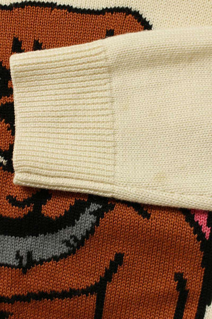 Palace 20AW Bulldog Knit Wool Blend White Size M