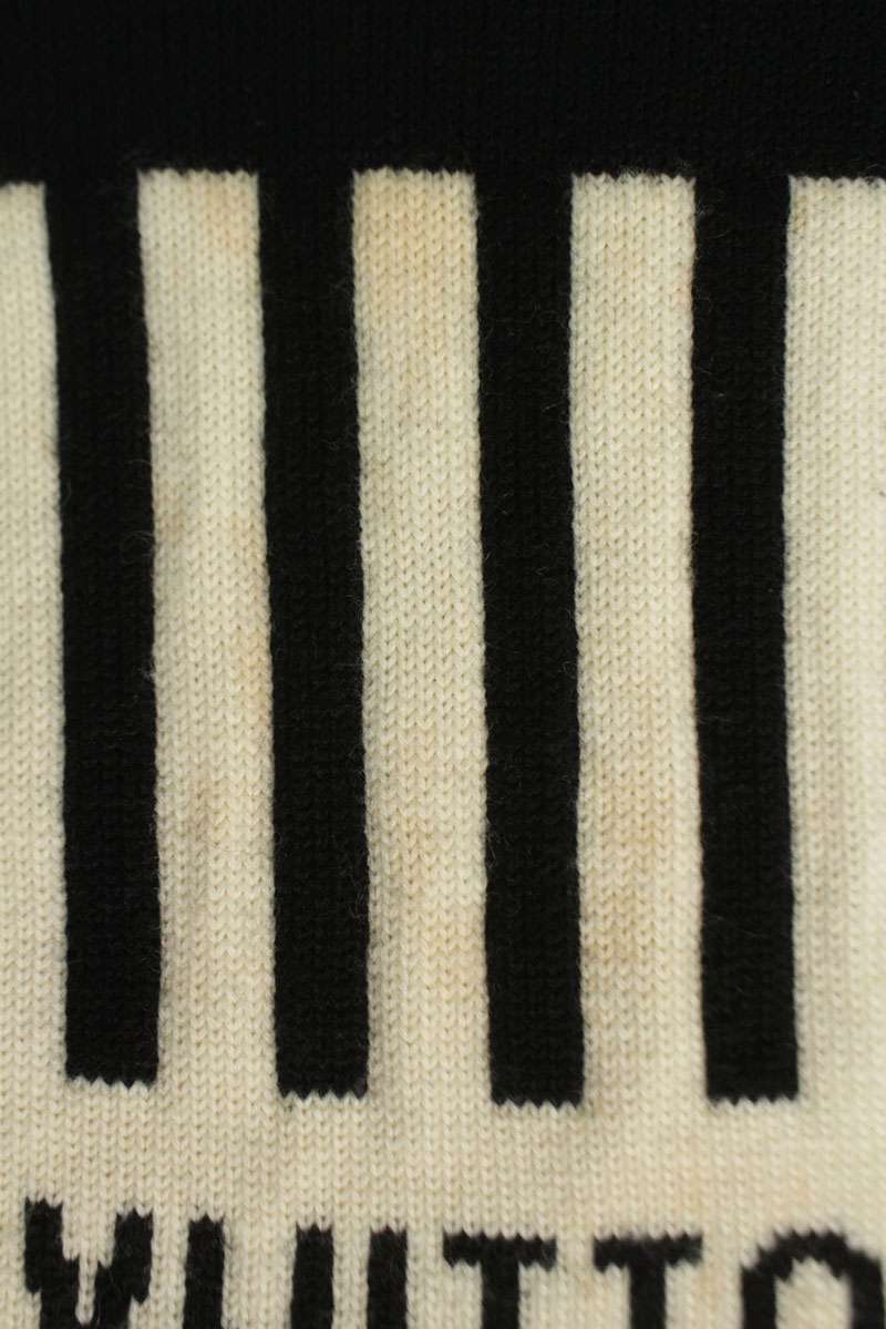 Louis Vuitton Logo Knit Sweater Black Size XL