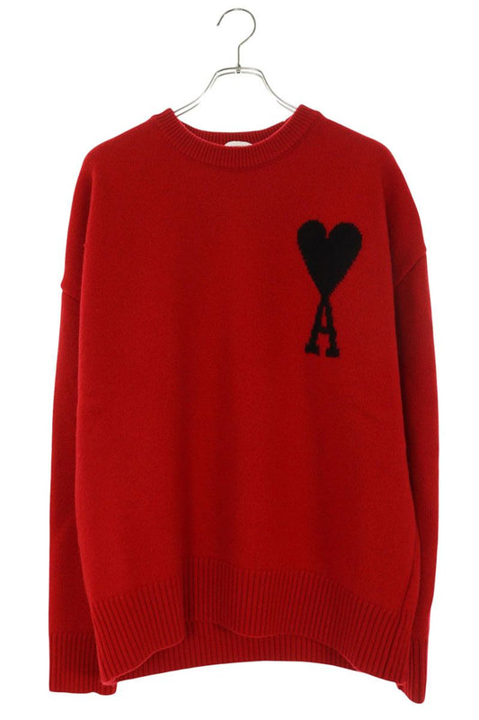 AMI Alexandre Mattiussi Heart A Logo Knit Sweater Size L