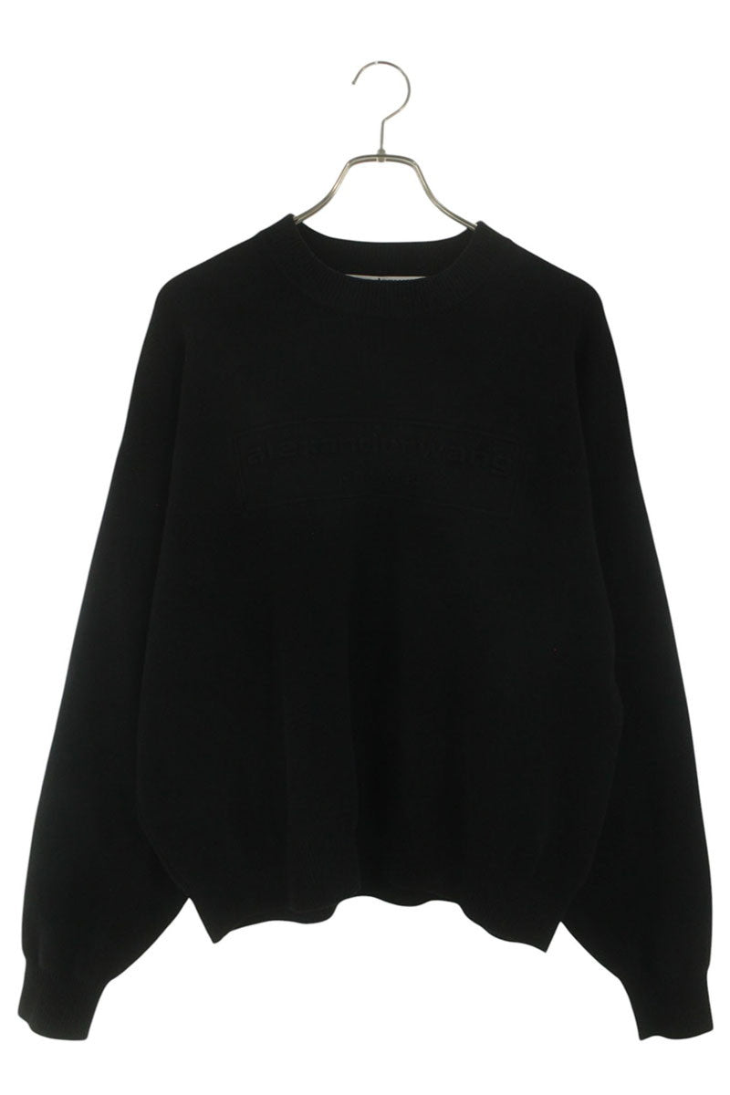 ALEXANDER WANG Logo Knit Black Size XS