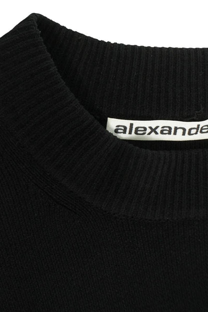 ALEXANDER WANG Logo Knit Black Size XS