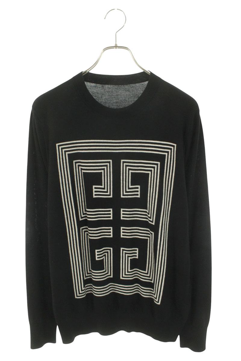 GIVENCHY 18AW 4G Intarsia Wool Knit Multi Size XL