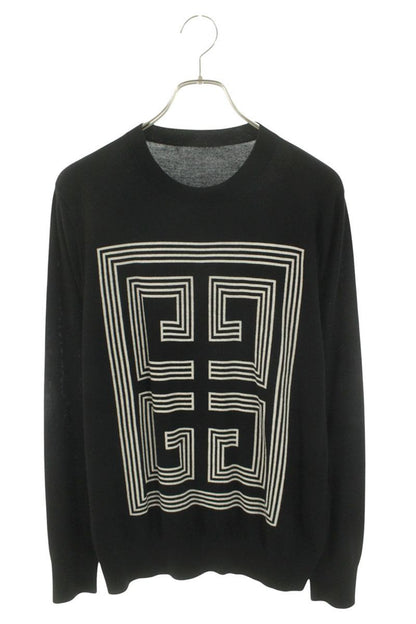 GIVENCHY 18AW 4G Intarsia Wool Knit Multi Size XL