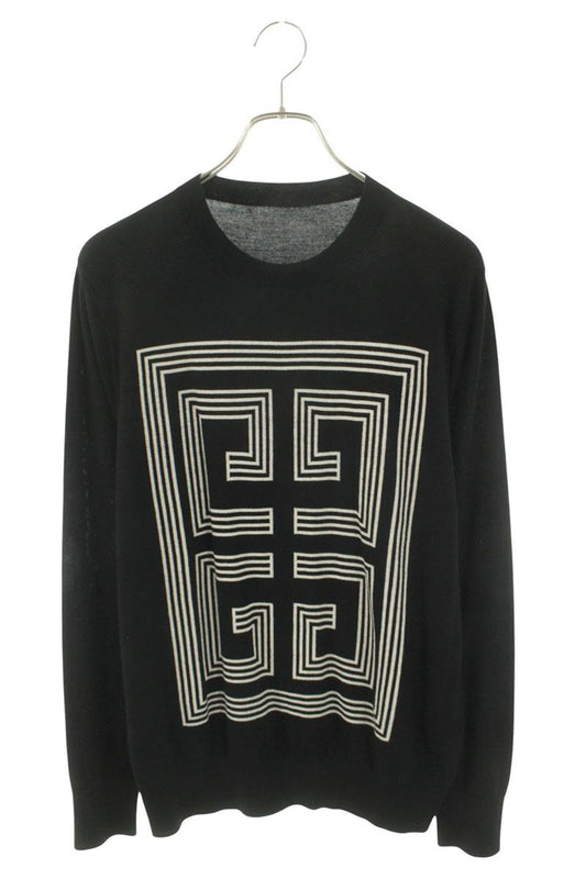 GIVENCHY 18AW 4G Intarsia Wool Knit Multi Size XL