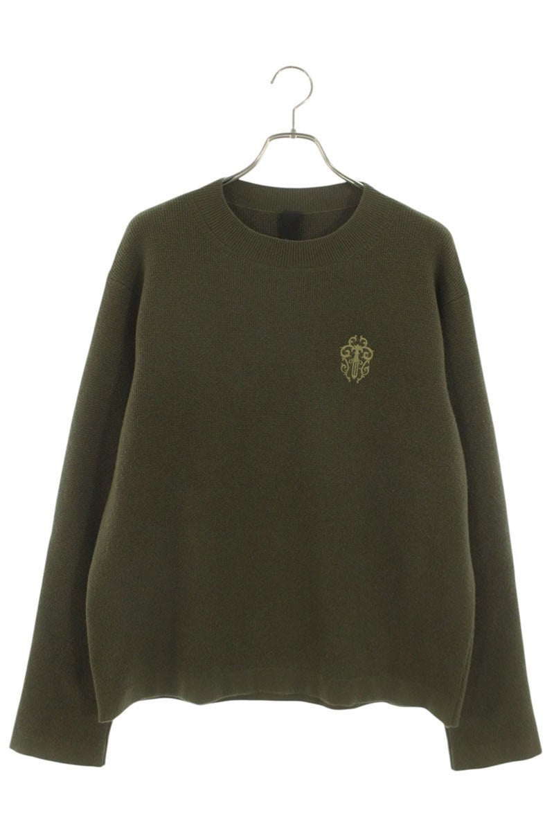 Chrome Hearts Cashmere Knit Khaki Size M