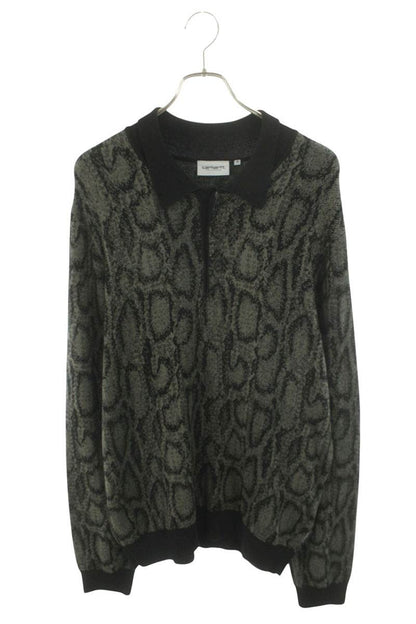 Carhartt Snake Print Polo Knit Black Size M
