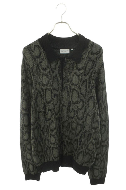 Carhartt Snake Print Polo Knit Black Size M