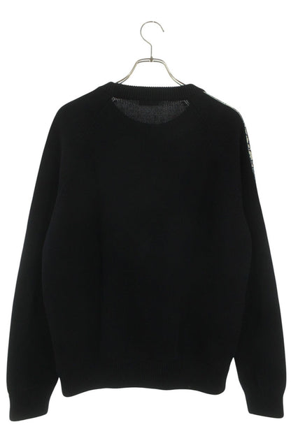 DIOR Oblique Panel Crewneck Knit Navy Size L