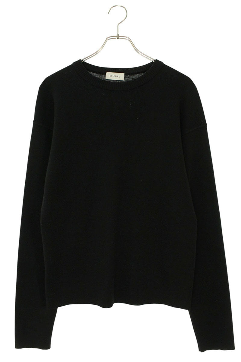 Lemaire Wool Knit Sweater Black Size S