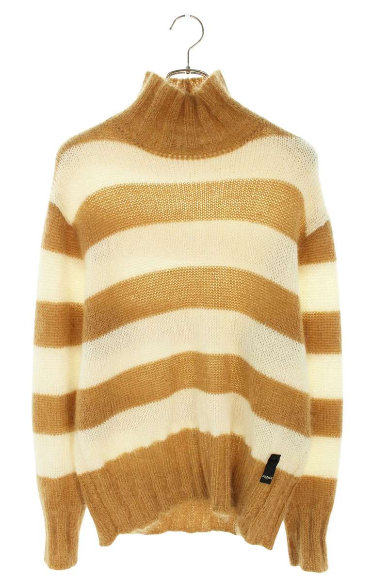 Fendi Knit Sweater Beige x White Size 46