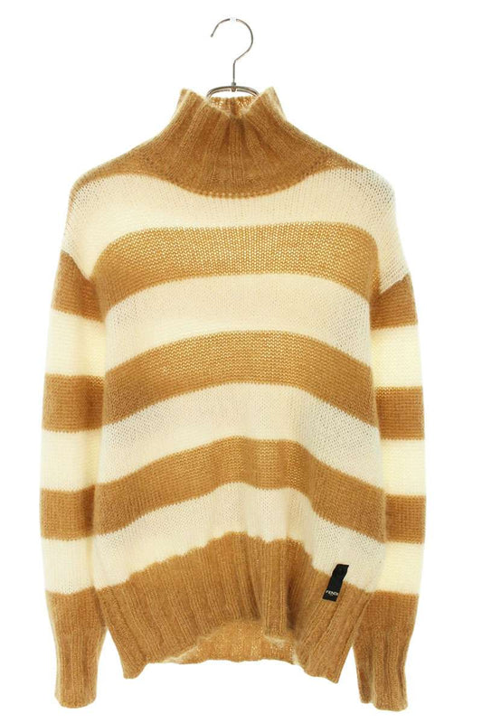 Fendi Knit Sweater Beige x White Size 46