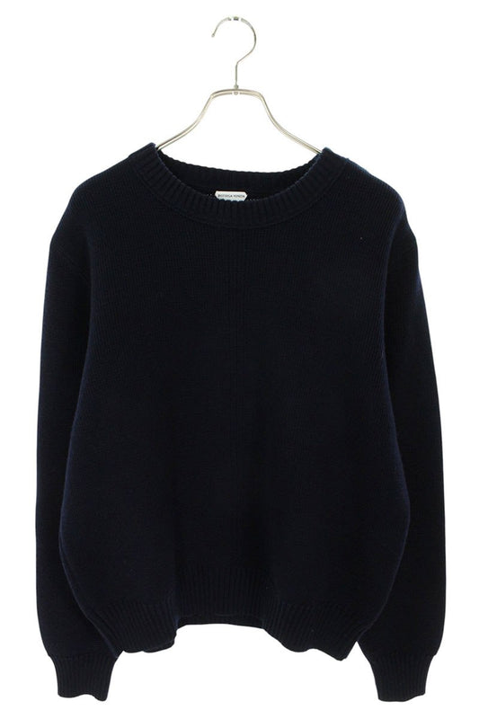 Bottega Veneta Shoulder Wool Knit Sweater Blue Size M