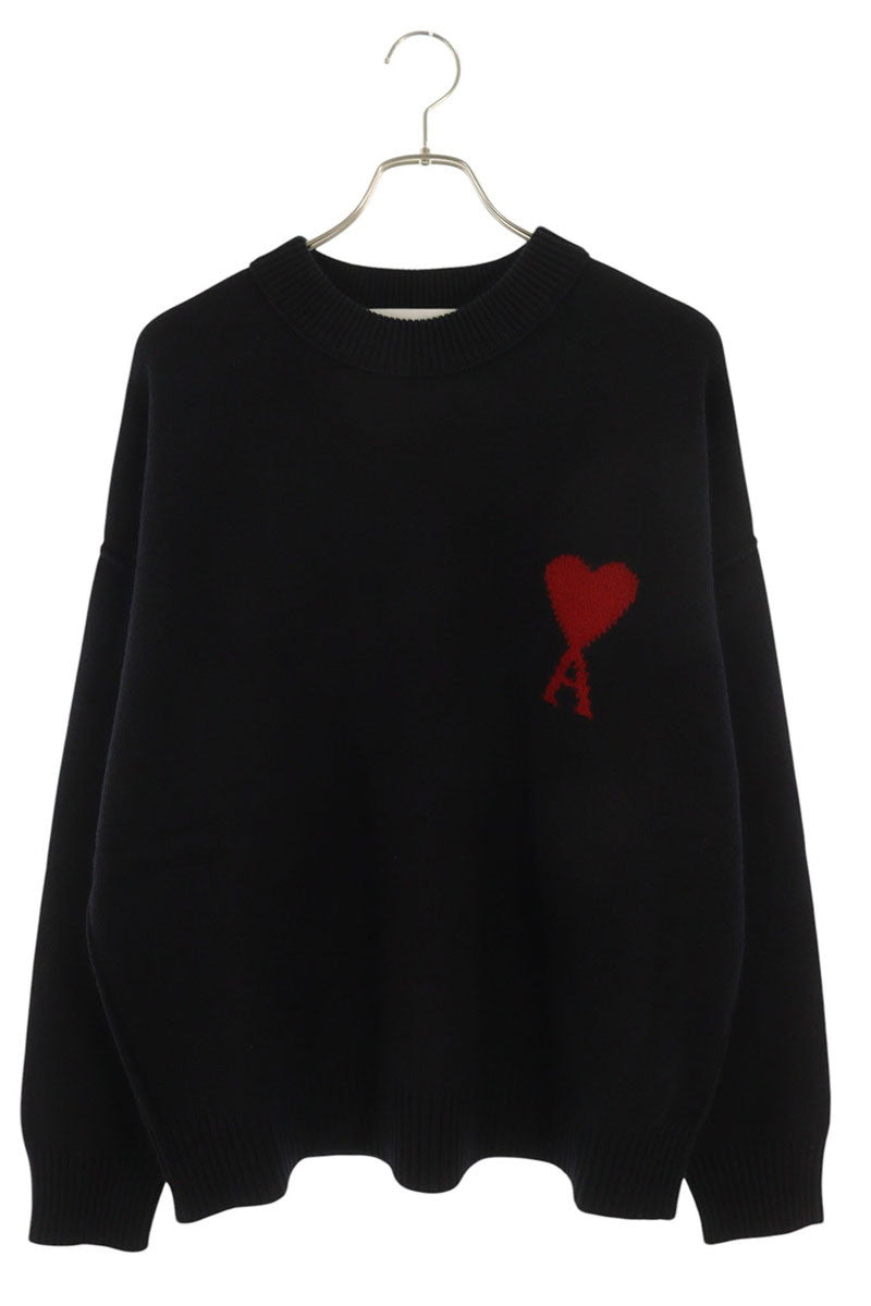 AMI Alexandre Mattiussi Heart A Embroidered Crewneck Size L