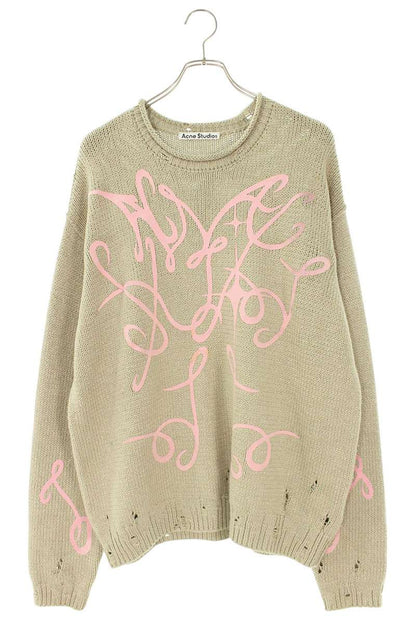 ACNE STUDIOS Beige Crewneck Knit Size S