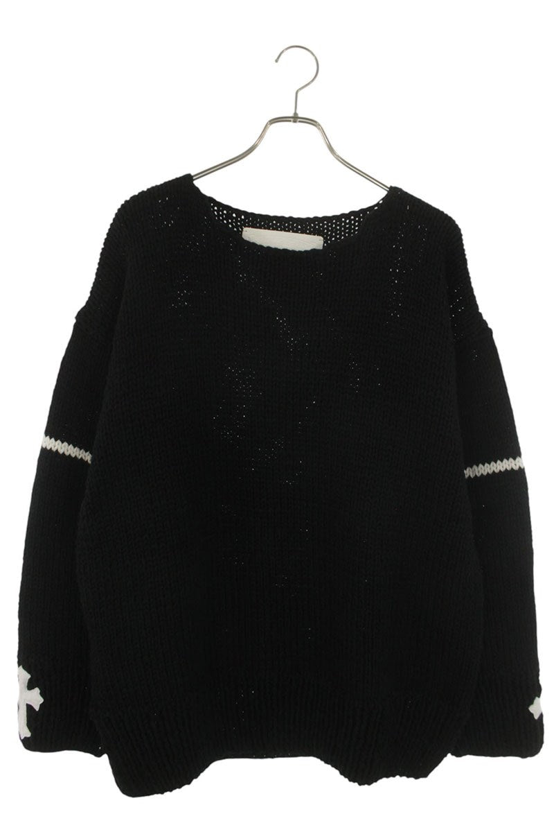 Chrome Hearts Sleeve Cross Patch Cashmere Knit Size XXL