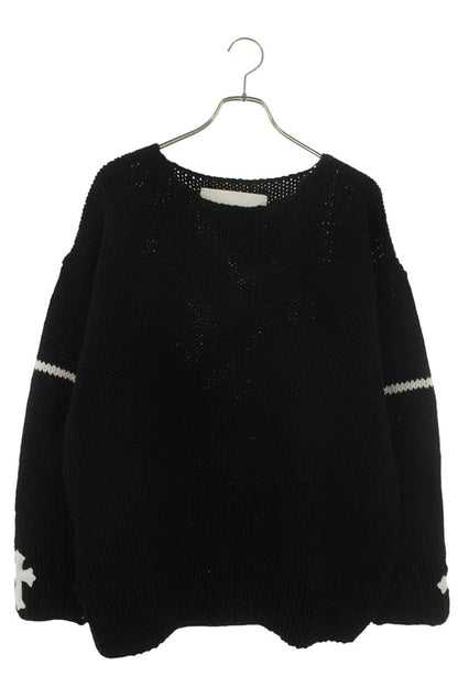 Chrome Hearts Sleeve Cross Patch Cashmere Knit Size XXL