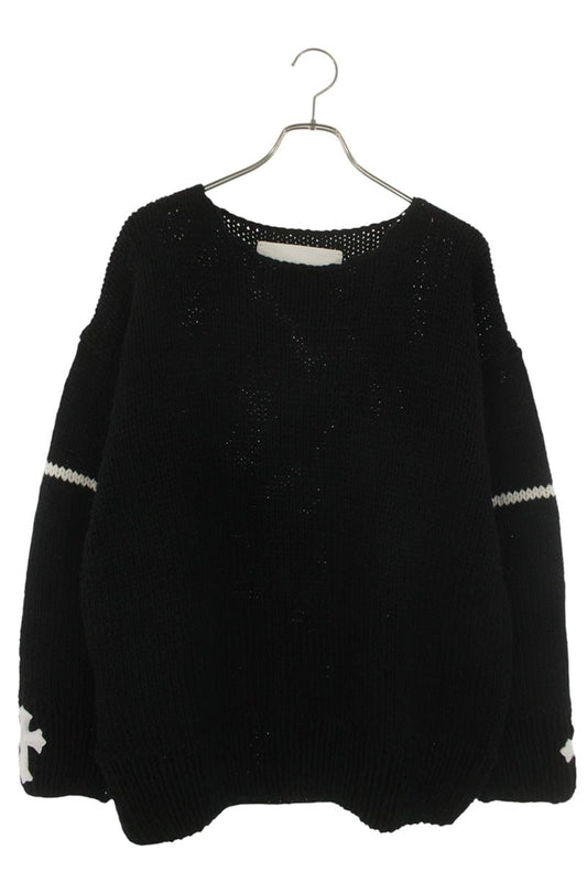 Chrome Hearts Sleeve Cross Patch Cashmere Knit Size XXL