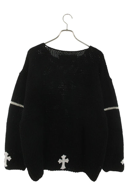 Chrome Hearts Sleeve Cross Patch Cashmere Knit Size XXL