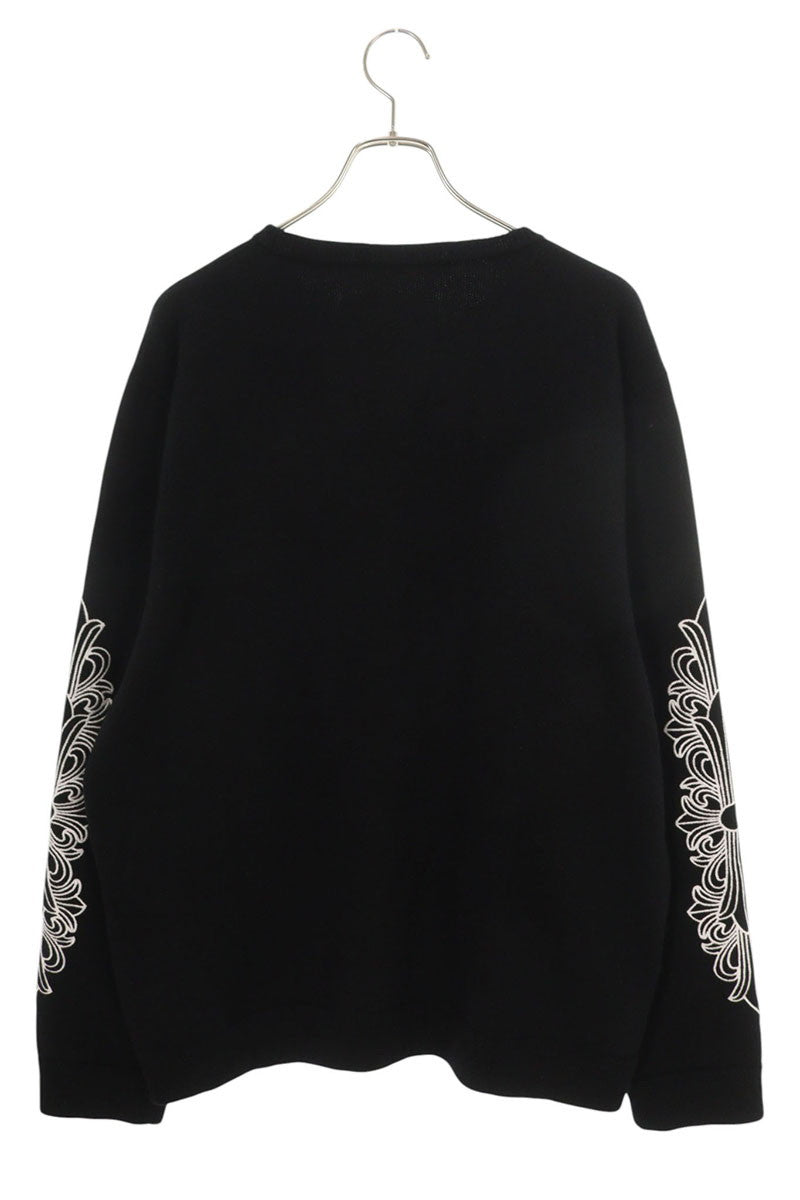 Chrome Hearts U LIFE SENTENCE Floral Emb. Cashmere Size XL