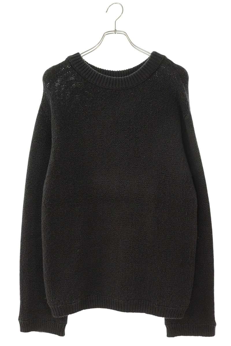 Fujimoto Cotton Crewneck Knit Gray Size L