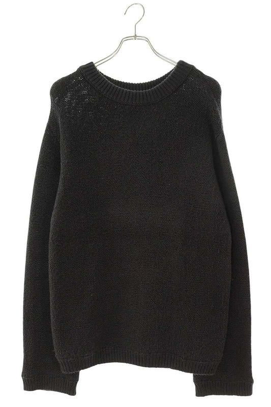 Fujimoto Cotton Crewneck Knit Gray Size L