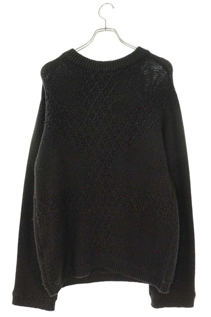 Fujimoto Cotton Crewneck Knit Gray Size L