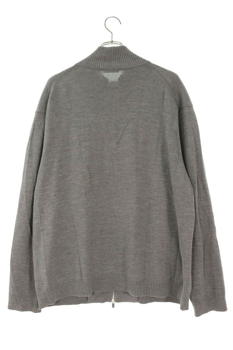ATON Washi Wool Blend Zip-Up Knit Gray Size 6
