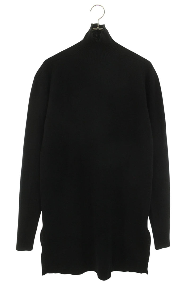 Rick Owens 18AW High Neck Slit Knit Black Size S