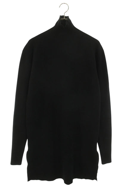 Rick Owens 18AW High Neck Slit Knit Black Size S