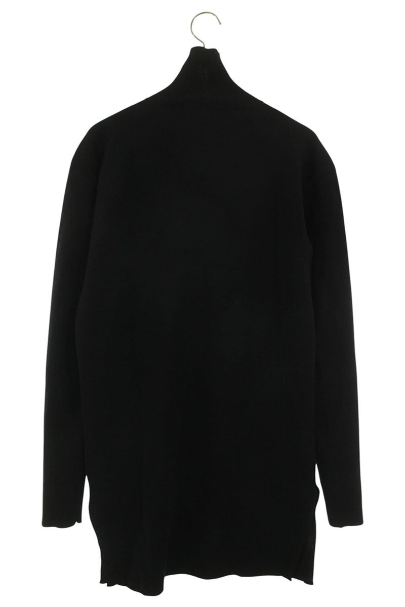Rick Owens 18AW High Neck Slit Knit Black Size S