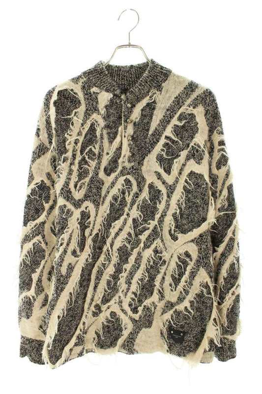 Louis Vuitton 23SS Knit Sweater Black x White Size M
