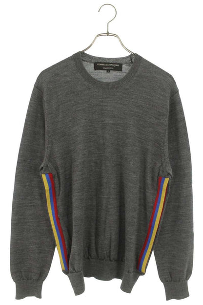 Comme des Garcons AD2005 Striped Knit Sweater Gray Size L