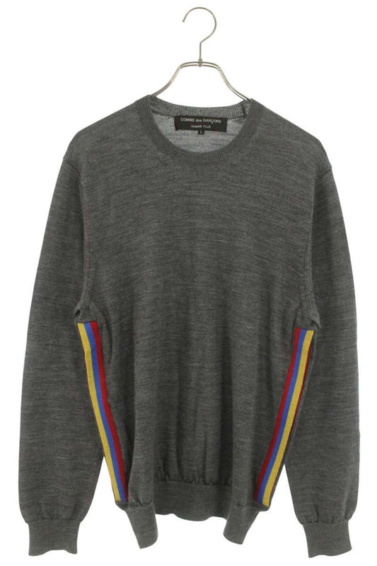 Comme des Garcons AD2005 Striped Knit Sweater Gray Size L